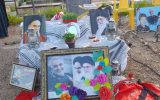 درکنار تربت پاک شهیدان همزمان با تحویل سال نو (۱۴۰۳)