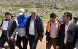 بازدید مدیر کل مدیریت بحران استان به همراه فرماندار و برخی مدیران استانی و شهرستانی از حوزه های کشاورزی و راهداری شهرستان چرام