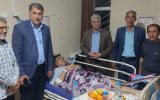 عیادت مسئولان شهرستان چرام ازجانباز۴۵درصد وبرادر شهیددربیمارستان سیناشهراهواز