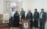 دیداروسرکشی جانشین ناحیه مقاومت بسیج شهرستان چرام ازخانواده های شهدا