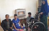 سرکشی رئیس اداره بهزیستی شهرستان چرام از خانواده های دومعلولی درمناطق محروم وصعب العبور+تصاویر