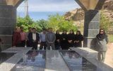 آئین غبارروبی گلزار شهدای گمنام شهر چرام برگزار شد