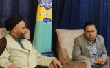 دیداررئیس و کارکنان شبکه بهداشت و درمان چرام با امام جمعه