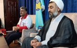 دیدار اعضای جمعیت هلال احمر چرام با امام جمعه موقت شهرستان به مناسبت هفته هلال احمر