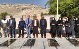 تجدیدمیثاق رئیس اداره تعاون روستایی چرام باحضوردرگلزارشهدای شهرک دراولین روزکاری+تصاویر