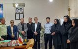 مجموعه اداره بهزیستی شهرستان چرام بافرماندهی نیروی انتظامی دیدارکردند