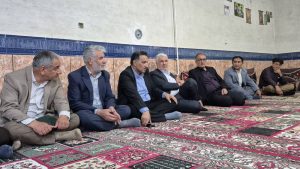 دیدار استاندار استان وفرماندار کهگیلویه باخانواده شهید علوی تبار در چاروسا